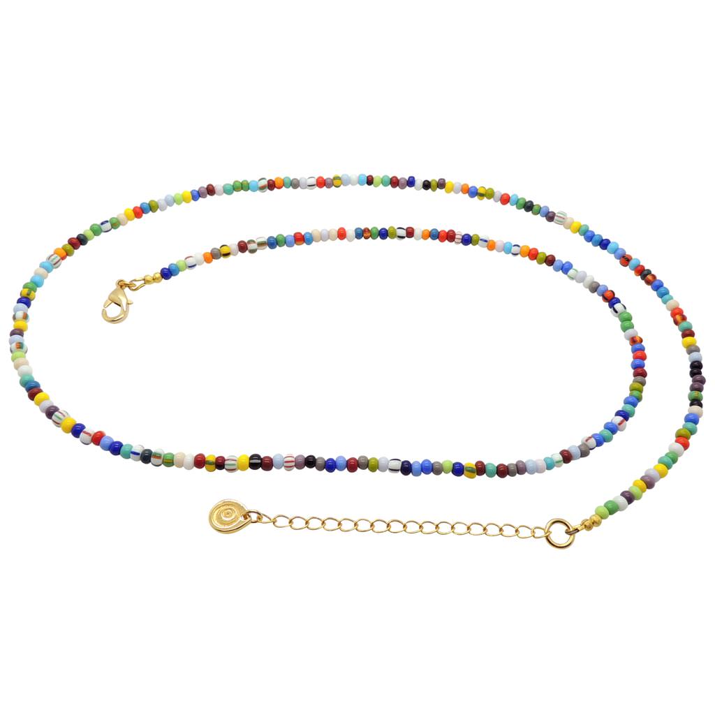 Dana Levy Balagan Multicolour Glass Bead Belly Chain - Gold Plate 