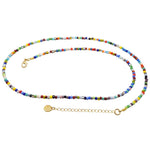 Dana Levy Balagan Multicolour Glass Bead Belly Chain - Gold Plate 