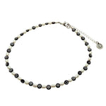 Dana Levy Mini Evil Eye Charm Freshwater Pearl Choker - Black Evil Eye