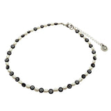 Dana Levy Mini Evil Eye Charm Freshwater Pearl Choker - Black Evil Eye