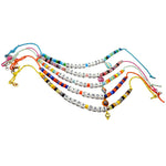 Dana LevyMaxi DIY Personalised Name Abacus Cord Necklace - Group Flatlay Turquoise Pink Mint Orange Yellow
