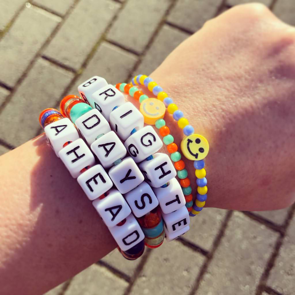 Dana Levy Maxi DIY Personalised Name Abacus Cord Bracelet - Brighter Days Ahead