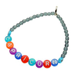 Dana Levy Limited Edition Multicolour Personalised Name Faceted Glass Bead Bracelet - Capricorn