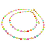 Dana Levy Multicolour Mini Smiley Charm Freshwater Pearl Necklace - Necklace Choker