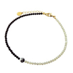 Dana Levy Yin Yang Charm Gemstone Beaded Choker - Gold Plate