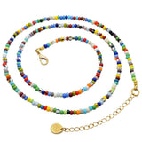 Dana Levy Balagan Multicolour Glass Bead Belly Chain  Spiral - Gold Plate 