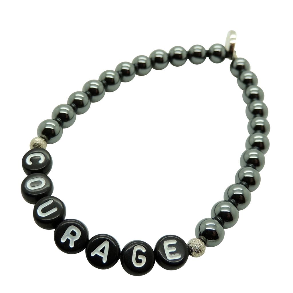 Dana Levy Spiritual Healing Gemstone Bead Bracelet - Courage Haematite