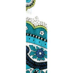 Dana Levy Aqua Paisley Liberty Fabric Close Up