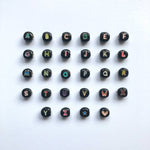 Dana Levy Black Enamel Alphabet Letter Bead Colour Chart 