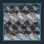 Dana Levy Snakeskin Evil Eye Silk Scarf 