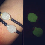 Dana Levy Glow in the Dark Skull Charm Bracelet - Light & Dark 
