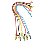 Dana Levy Limited Edition Cloisonné Fish Charm Trio Cord Necklaces Group
