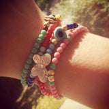 Dana Levy Cowry Shell Charm Glass Bracelet - Wrist Mix Instagram