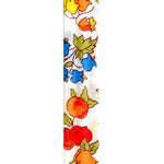 Dana Levy Peach Red Blue Fruity Liberty Fabric Swatch Close Up 