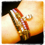 Dana Levy Men's Mini Skull Glass Bead Bracelets Instagram