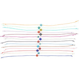 Dana Levy Men's Multicolour Glass Evil Eye Charm Cord Bracelets - A variety of colour combinations.
