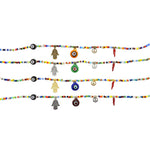 Dana Levy 5 Lucky Charms Balagan Glass Bead Necklace - Lucky Charms Detail