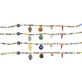 Dana Levy 5 Lucky Charms Balagan Glass Bead Necklace - Lucky Charms Detail