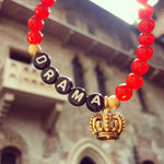 Dana Levy Drama Queen Alphabet Charm Gemstone Bead Bracelet - Carnelian Verona