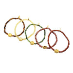 Dana Levy Alphabet Cube Charm Mini Gemstone Bead Bracelet - Group Mix