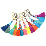 Dana Levy Evil Eye Cube Charm Tassel Duo Bag Charm - Group Mix