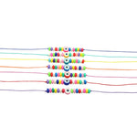 Dana Levy Eye Candy String Cord Bracelet - Rainbow Group Mix