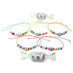 Dana Levy Eye Candy String Cord Bracelet - Group Mix with Candy Wrappers
