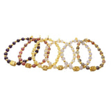 Dana Levy Alphabet Cube Stardust Gemstone Bead Bracelet - Me & You