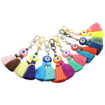 Dana Levy Evil Eye Amulet Charm Tassel Duo Bag Charm - Group Colour Mix