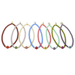 Dana Levy Multicolour Mini Flower Symbol Charm Glass Bead Bracelet - Group Mix