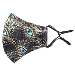 Dana Levy Evil Eye Chain Face Covering - Folded