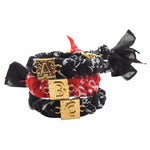 Dana Levy Alphabet Charm Bandana Braid Bracelet -ABC Front