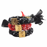Dana Levy Alphabet Charm Bandana Braid Bracelet -ABC Front