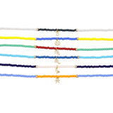 Dana Levy Mini Diamante Zodiac Symbol Charm Glass Bead Duo Choker - Detail