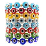 Dana Levy Glass Evil Eye Charm Bracelet - Group Stack