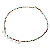 Dana Levy #GOALS Glass Bead Mix Necklace - Earth Sea Mix 