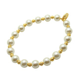 Dana Levy Faux Pearl Stardust Bead Bracelet - Gold Stardust