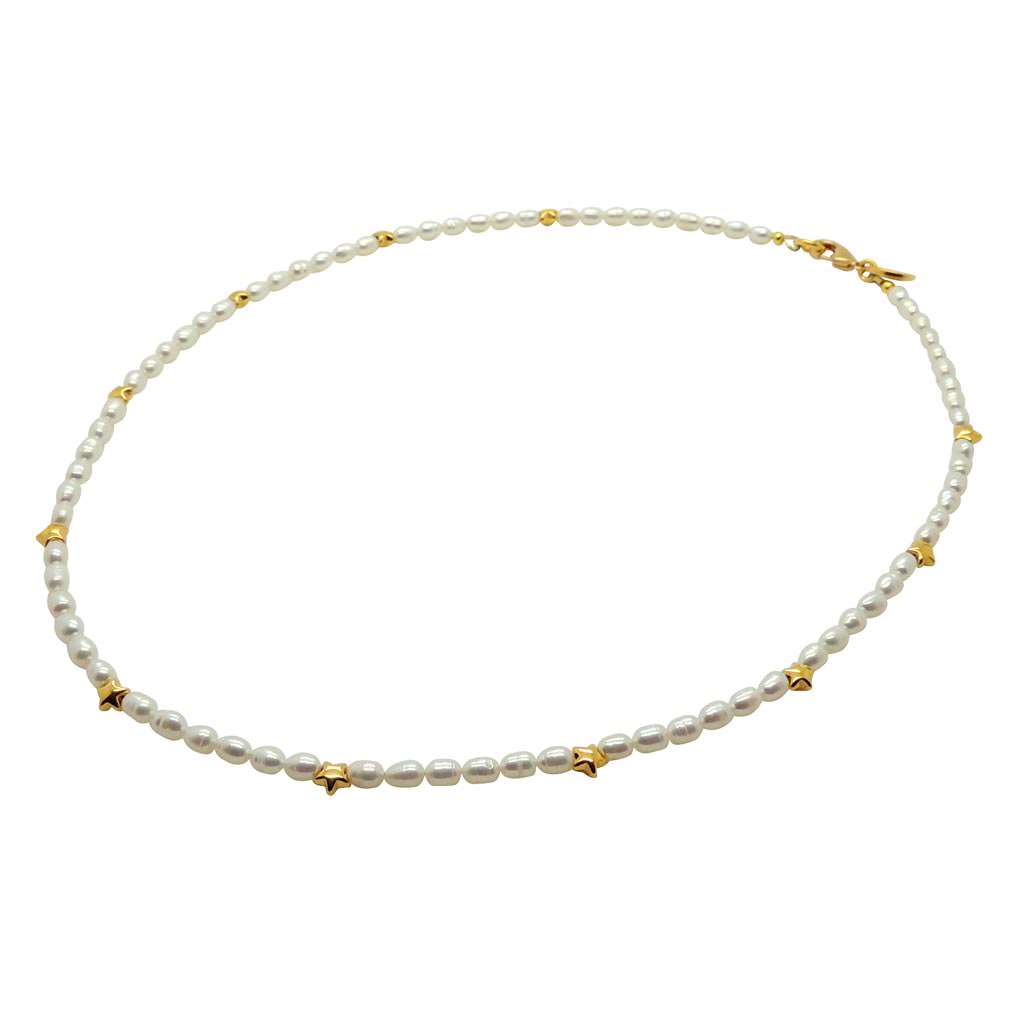 Dana Levy Star Charm Freshwater Pearl Necklace