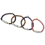 Dana Levy Alef Bet Hebrew Name Charm Gemstone Bead Bracelet -  Group Various