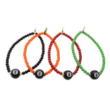 Dana Levy Magic 8 Ball Charm Glass Bead Bracelet - Black, Orange, Red, Apple Green