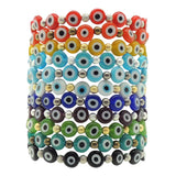Dana Levy Mini Glass Evil Eye Charm Bracelet - Group Stack