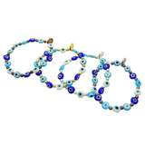 Dana Levy Mini Ocean Blue Glass Evil Eye Charm Bracelet - Group