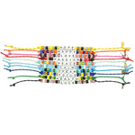 Dana Levy Maxi DIY Personalised Name Abacus Cord Bracelet - Group Flatlay