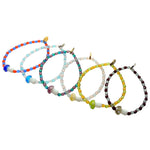 Dana Levy Toadstool Charm Faceted Glass Bead Bracelet - Group