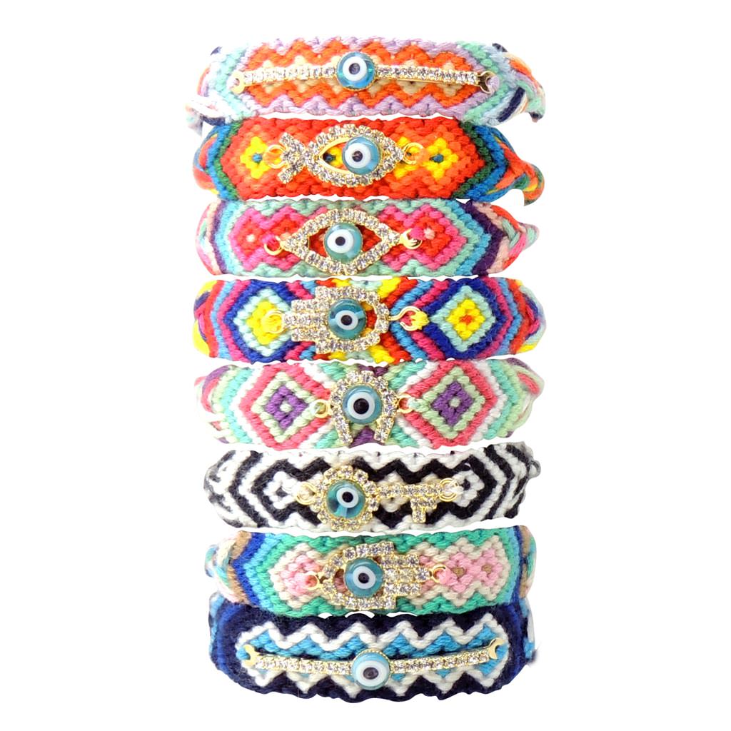 Dana Levy Diamante Band Charm Midi Friendship Bracelet - Group Stack
