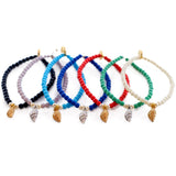 Dana Levy Nautilus Sea Shell Glass Bead Bracelet - Group