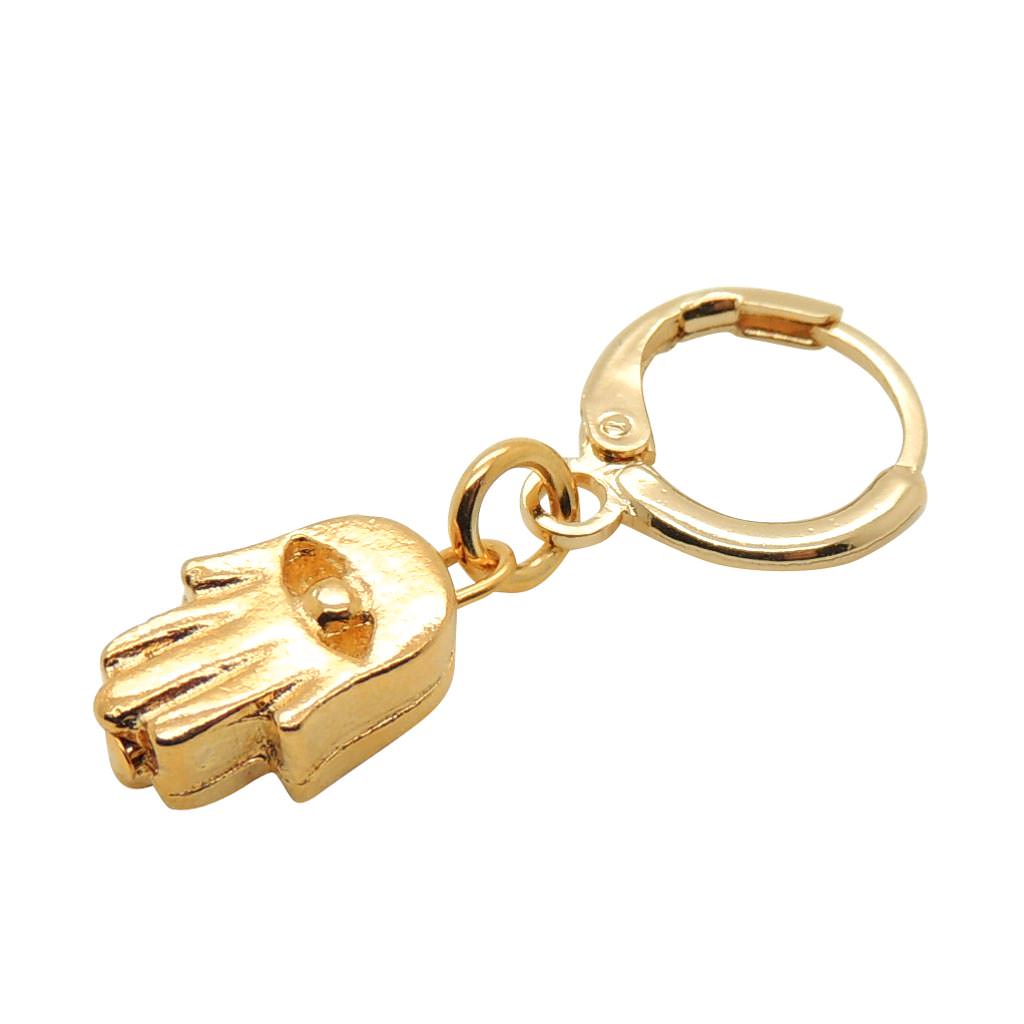 Dana Levy Hamsa Hand Charm Huggie Earring