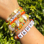 Dana Levy Maxi DIY Personalised Name Abacus Cord Bracelet - Happy Wrist Stack