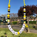 Dana Levy Maxi DIY Personalised Name Abacus Cord Necklace - Happy Daze Sunshine