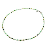 Dana Levy Hawaii Green Freshwater Pearl Necklace - Antique Silver Plate